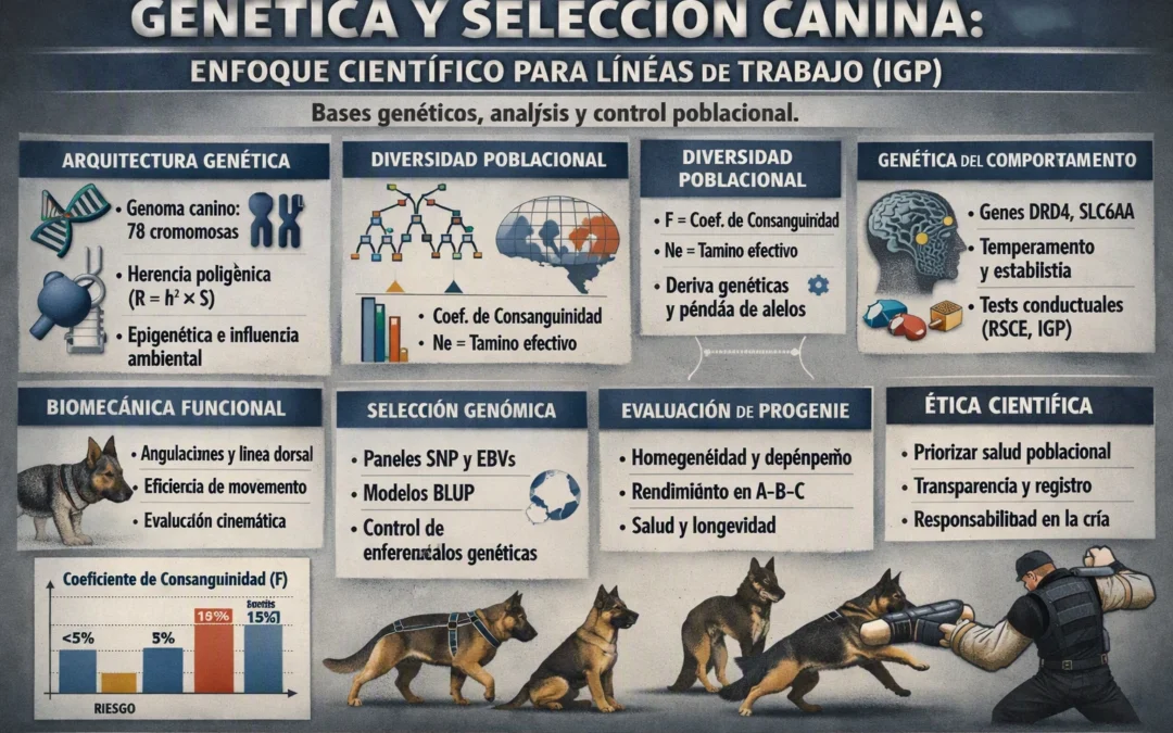 Genética cría y selección del perro de trabajo