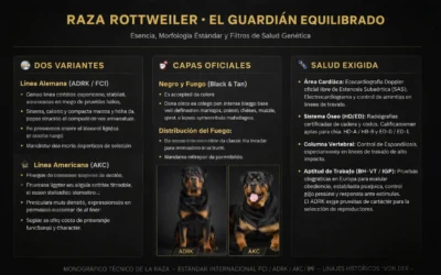 El Rottweiler: historia, estándar y líneas de sangre