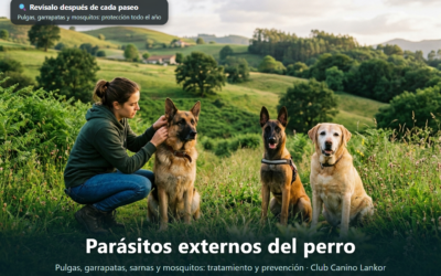 Parásitos externos del perro: pulgas, garrapatas, sarnas y mosquitos. Tratamiento y prevención